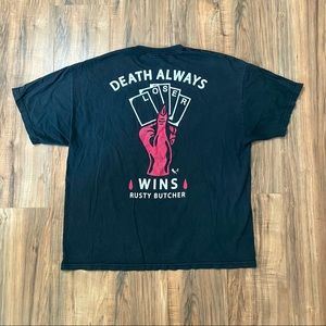 Men’s 2XL Rusty Butcher Death Wins Tee
